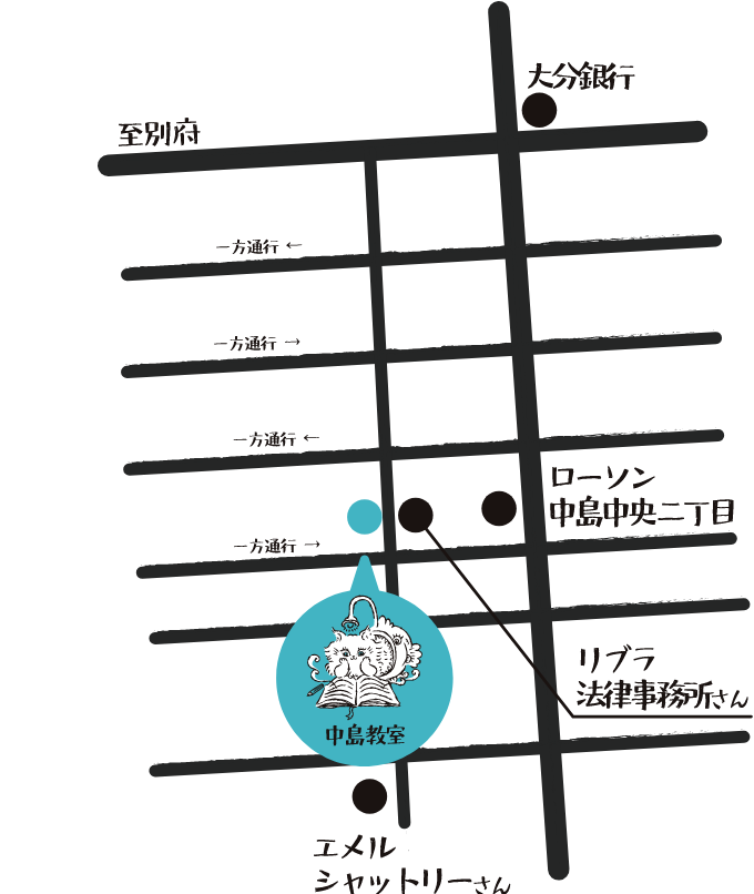中島教室のマップ